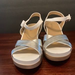 Vaneli wedge sandals size 10 narrow, worn once